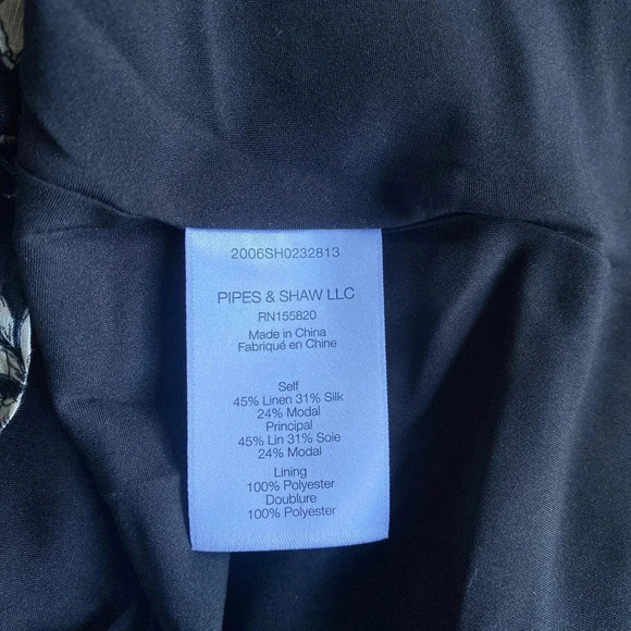 Veronica Beard Linen Dress Women’s 2 Samy Floral Print Tie Waist Mini Blue - Picture 7 of 9